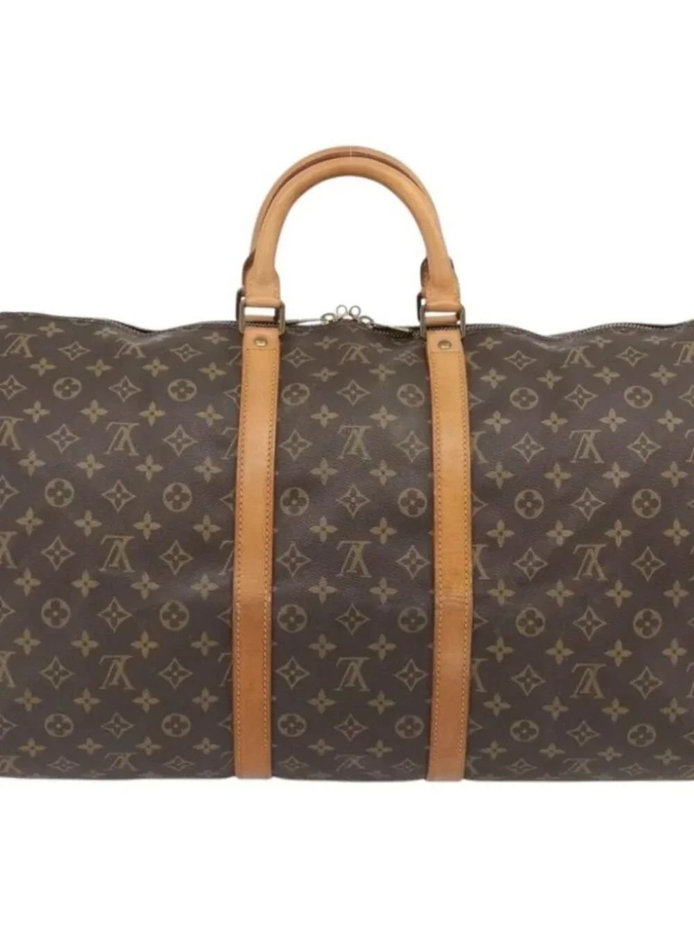 LOUIS VUITTON Monogram Keepall 55 Boston Bag M41424 LV Auth ka4447